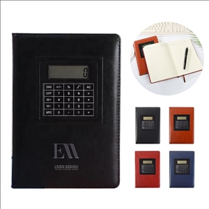 A4 Professional Planner Notebook with Integrated Calculator